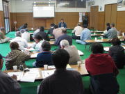 梅田川フォーラムで無農薬茶の話写真